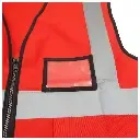 Red Reflective Vest with Pockets