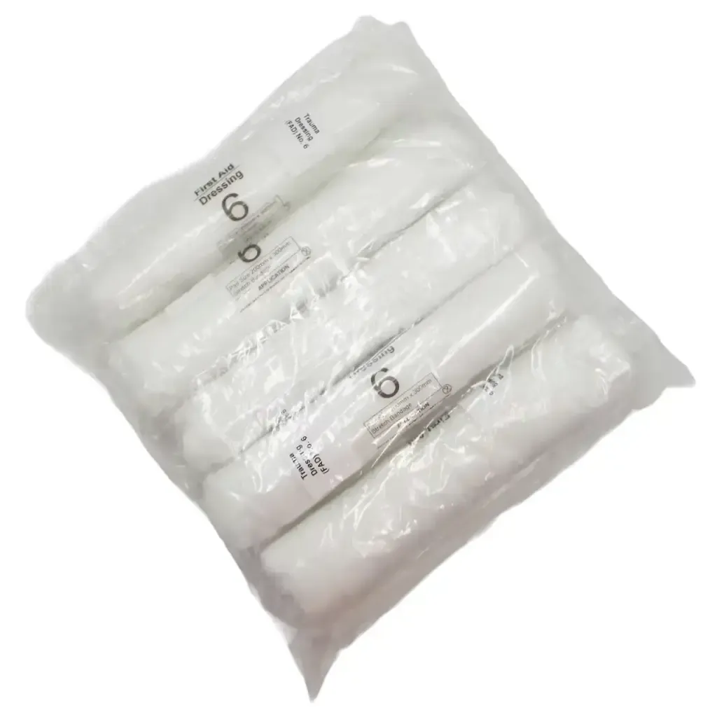 First Aid Dressing (FAD) No. 6 – Sterile Trauma Pad for Emergency Care & Compliance