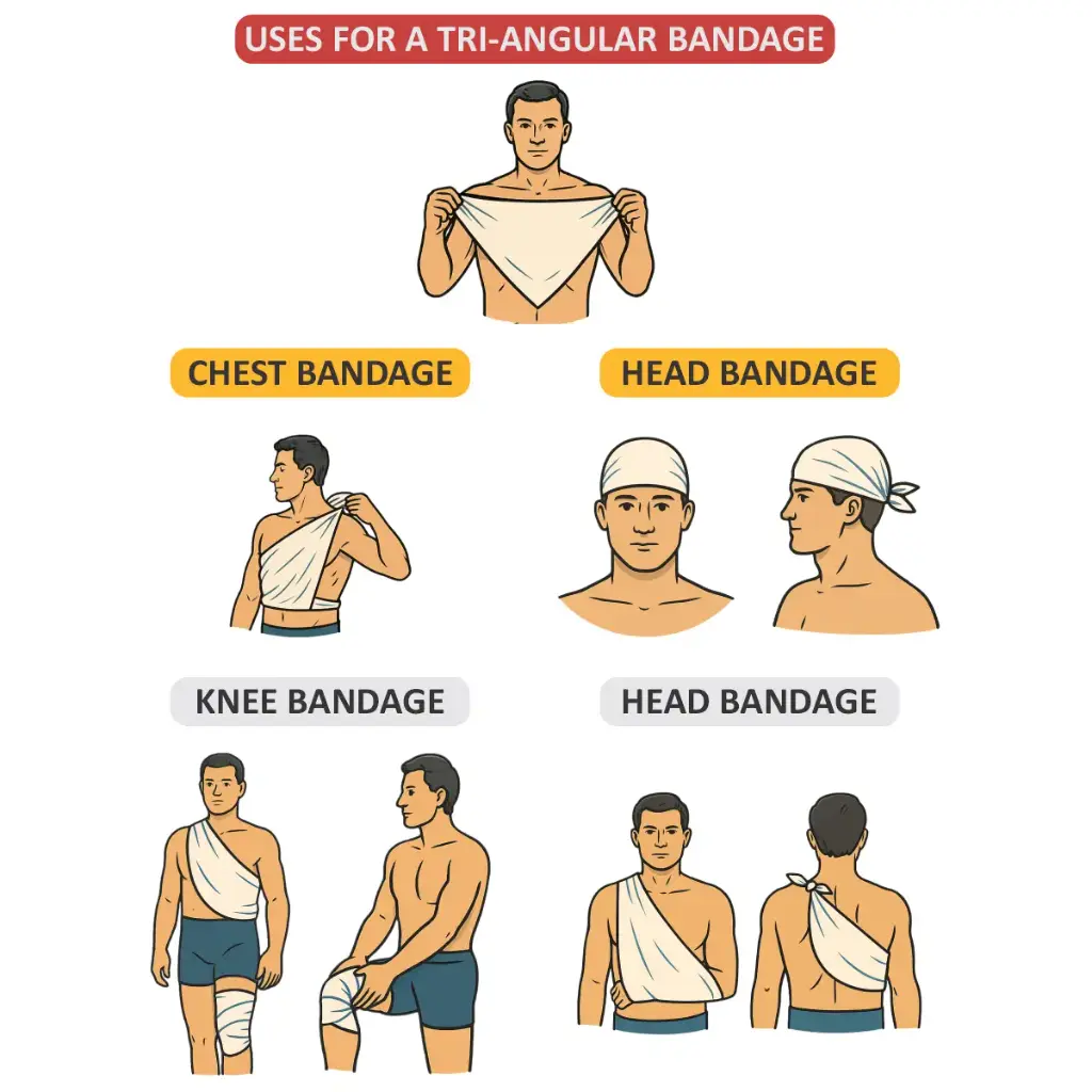 Triangular Bandage – Non-Woven First Aid Sling & Emergency Wound Support Dressing