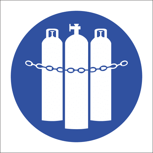 MA16 - Chained Cylinders Safety Sign