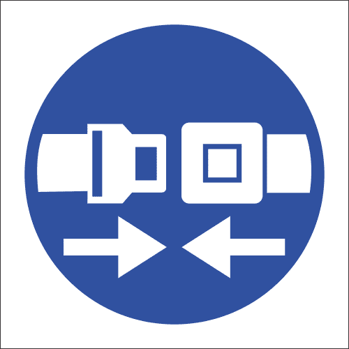 MA21 - Safety Belt Safety Sign