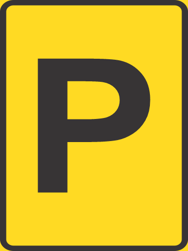 TR305-P - Temporary Parking Reservation Road Sign