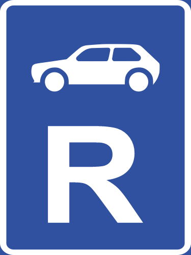 R308 - Motor Car Reservation Road Sign