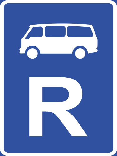 R310 - Mini-Bus Reservation Road Sign