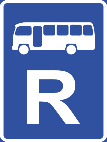 R311 - Midi-Bus Reservation Road Sign