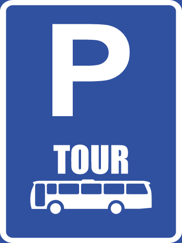 R319-P - Tour Bus Parking Reservation Road Sign