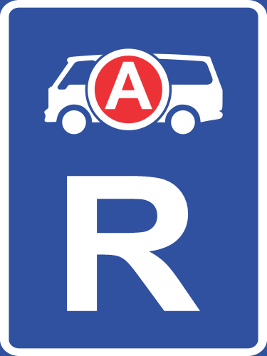 R321 - Emergency Vehicle Reservation Road Sign