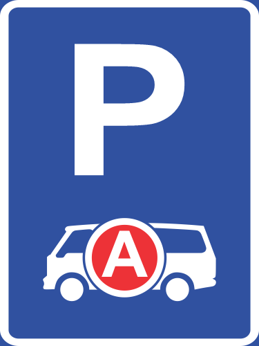 R321-P - Emergency Vehicle Parking Reservation Road Sign