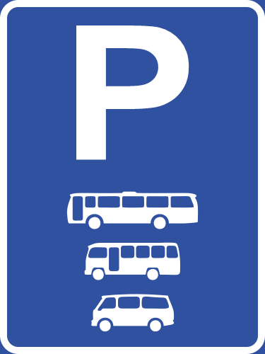 R333-P - Bus, Midi-Bus & Mini-Bus Parking Reservation Road Sign