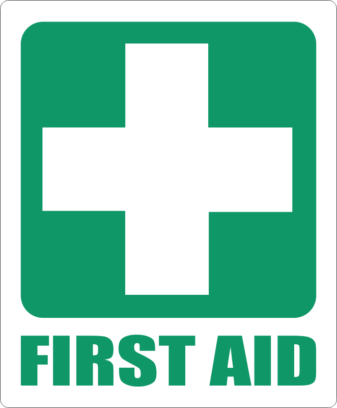 First Aid Suitcase Sticker (Clear - 120x145mm)