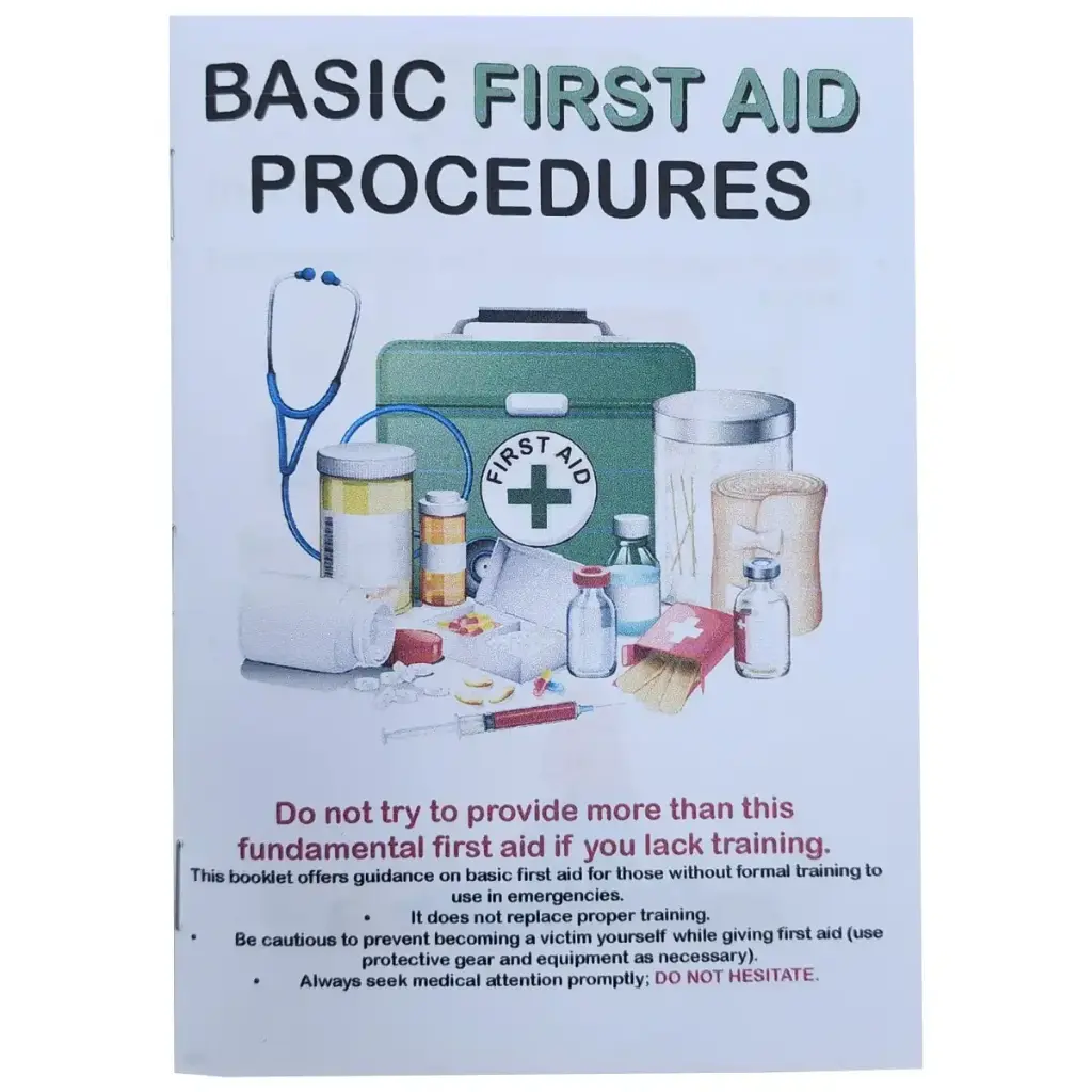 Basic First Aid Procedures Booklet - A5