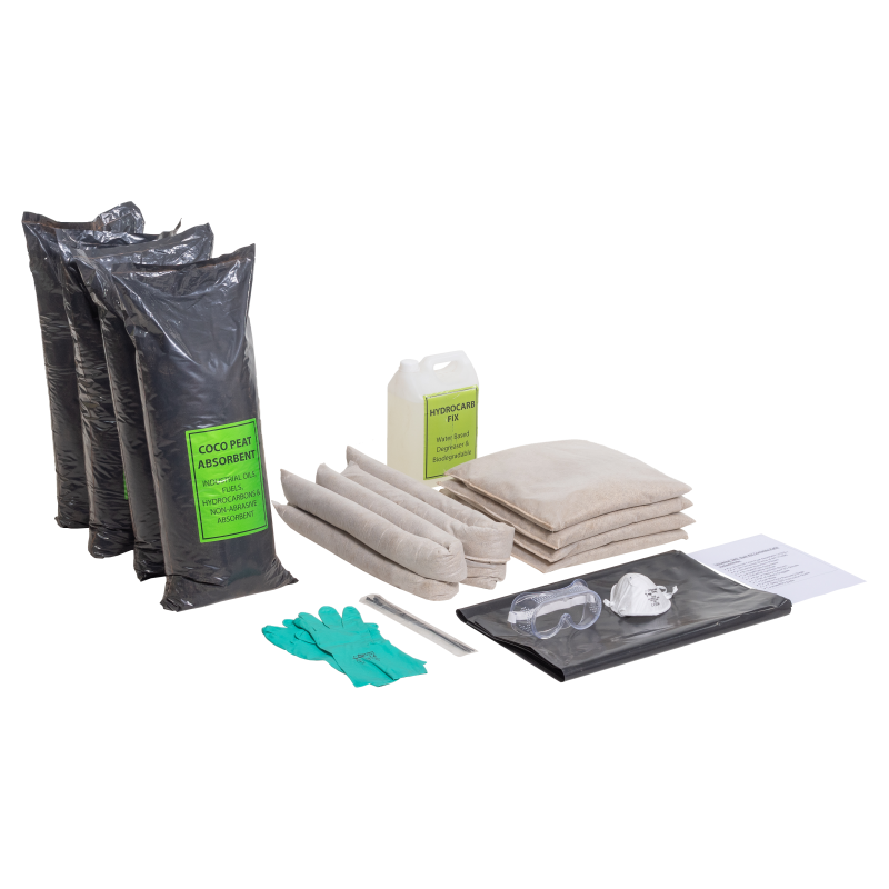 240L Oil Wheelie Bin Spill Kit - Semi Refill