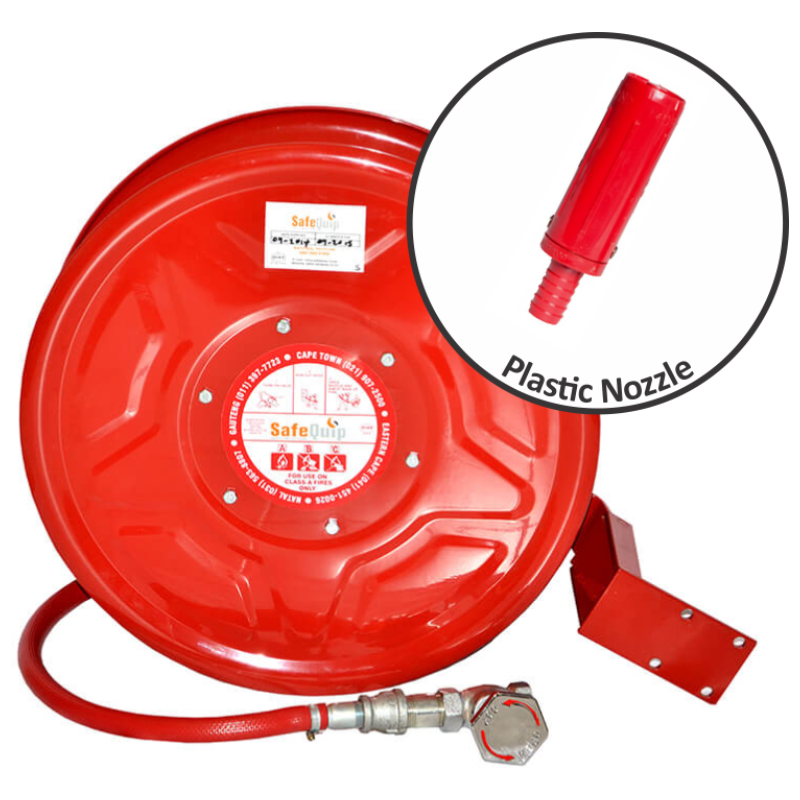 Plastic Nozzle Swing Fire Hose Reel