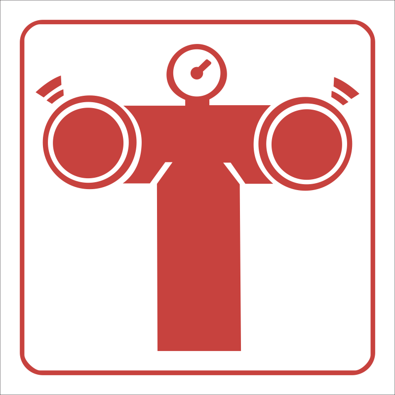 FB8 - SABS Fire pump connection safety sign