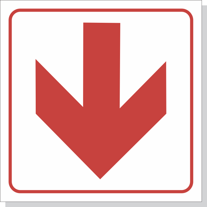 FB1 - SABS Location of fire fighting equipment (red arrow) safety sign