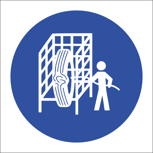 MV16 - Safety Cage Safety Sign