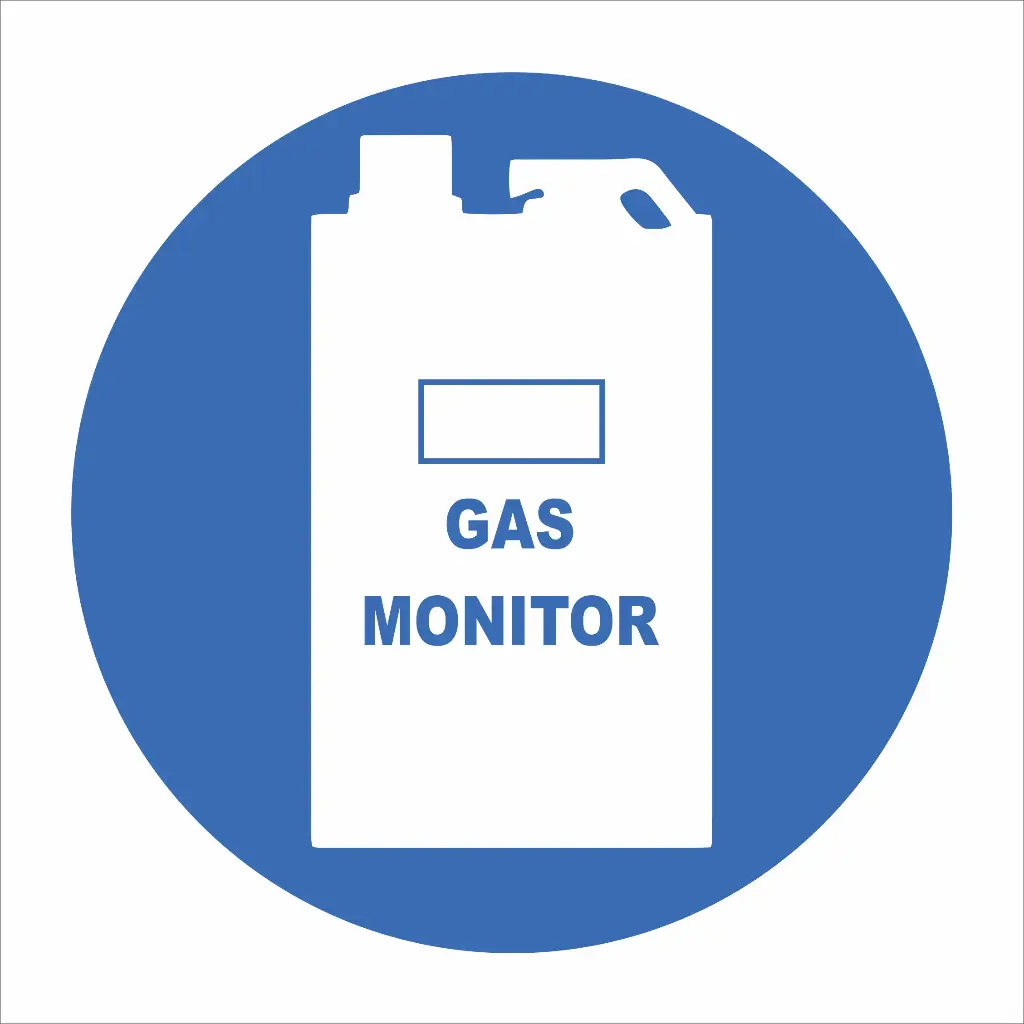 MV17 - Carbon Monoxide Gas Monitor Safety Sign