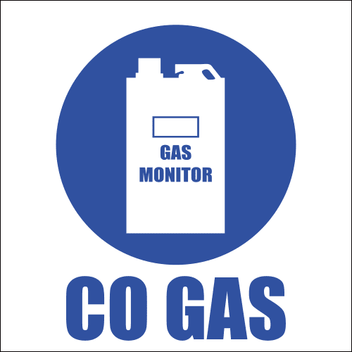 MV17 - Carbon Monoxide Gas Monitor Safety Sign