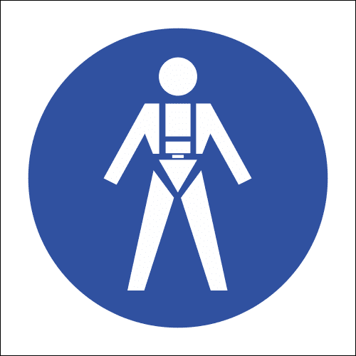 MV18 - Full Body Harness Safety Sign