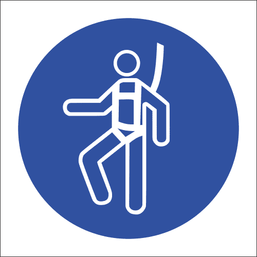 MV18N - Full Body Harness Safety Sign