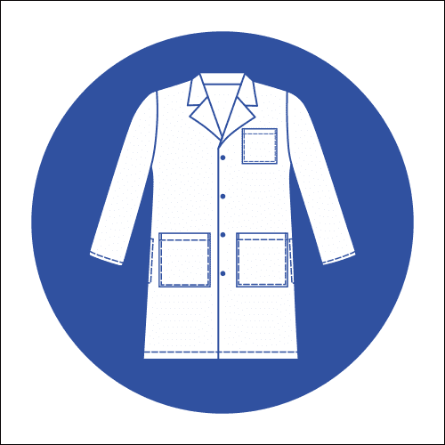 MV21N - Lab Coat Safety Sign