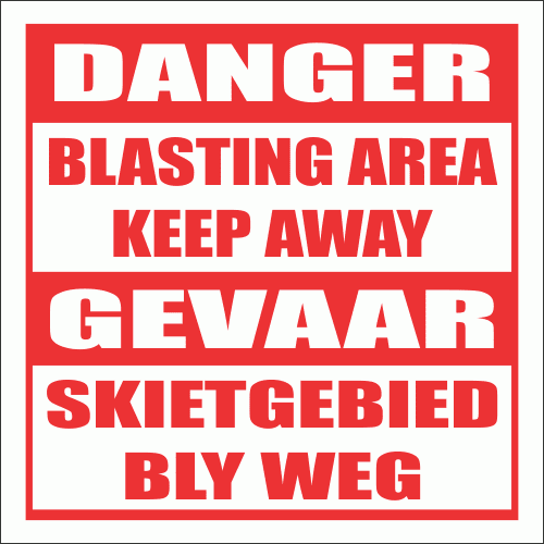 C3 - Blasting Keep Away Sign