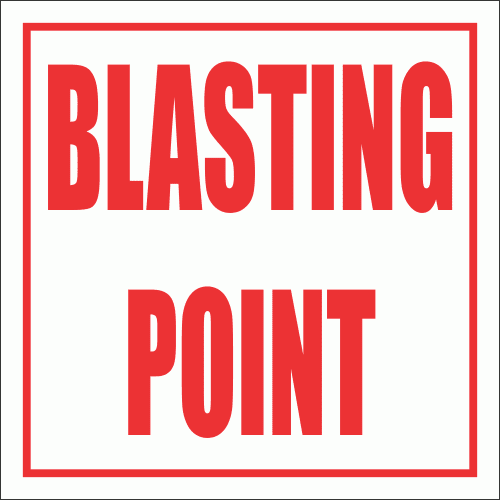 C5 - Blasting Point Sign