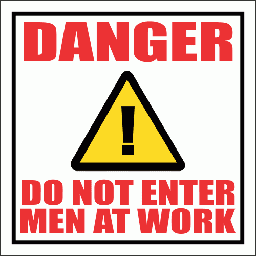 C9 - Men At Work Sign