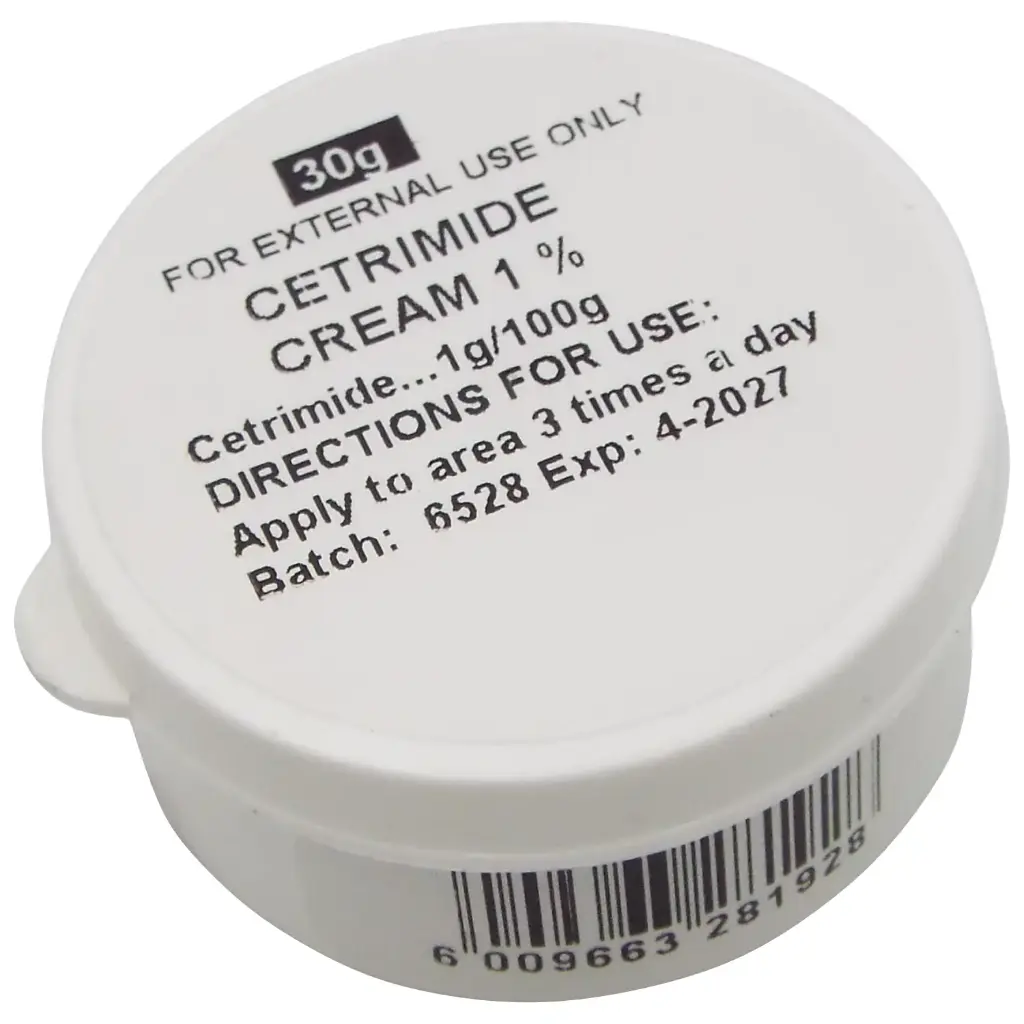 Cetrimide Antiseptic Cream – 30g Tub