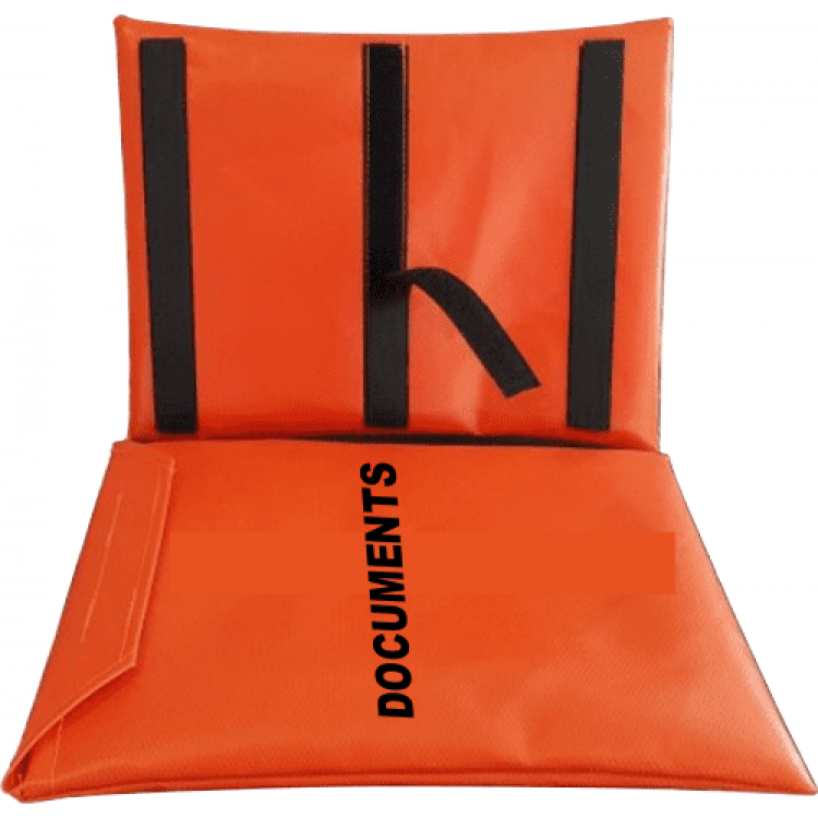 Hazchem Document Bag - PVC - Orange