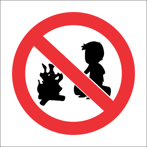 PR21 - No Campfires Sign