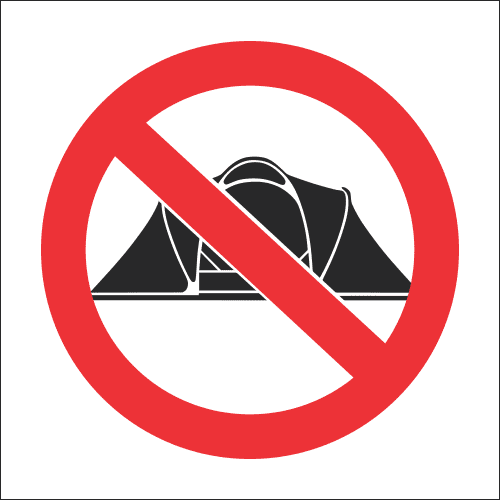 PR31 - No Camping Sign