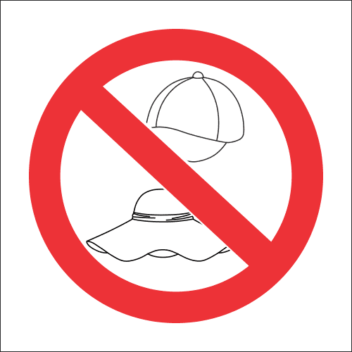 PR42 - No Hats Sign