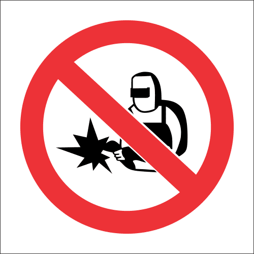 PR50 - No Cutting Or Welding Sign