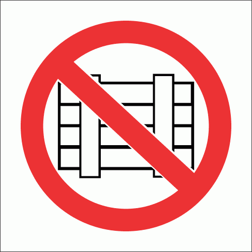 PV14 - Do Not Obstruct Safety Sign