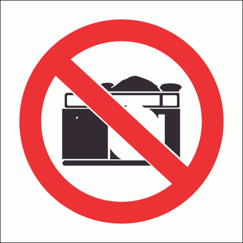 PV21 - No Cameras Safety Sign