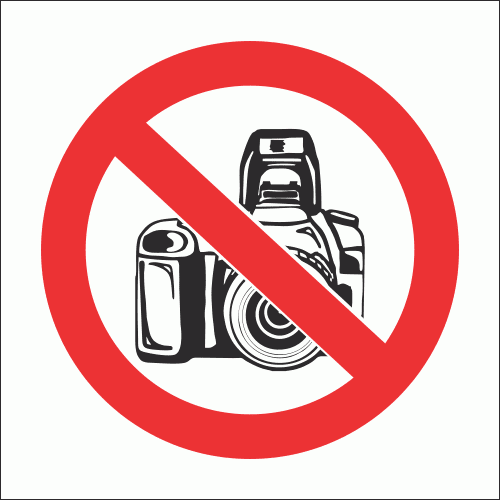 PV21N - No Cameras Safety Sign