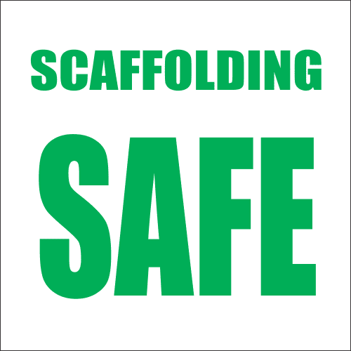 SC1 - Scaffolding Safe Sign 
