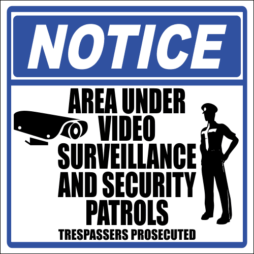 SE8 - Notice Area Under Video Sign