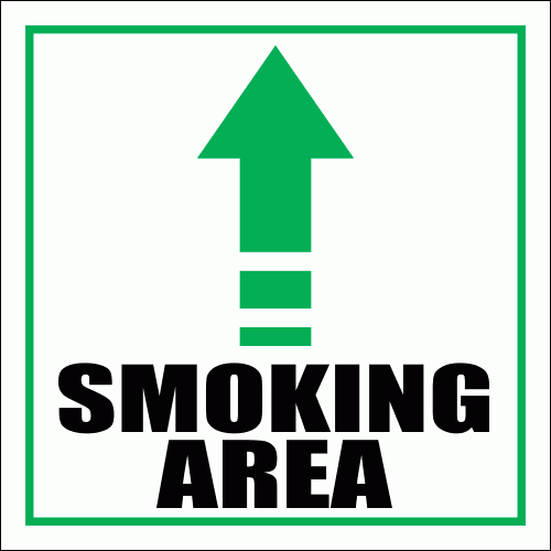 SM11 - Smoking Area Direction Sign