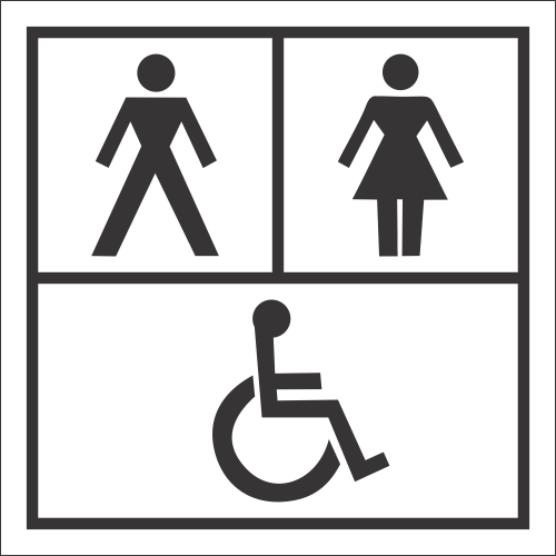 T31 - Unisex And Accessible Toilet Sign