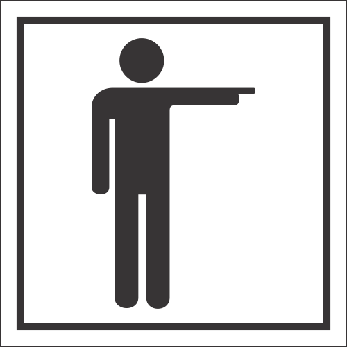 T56 - Mens Toilets Right Sign