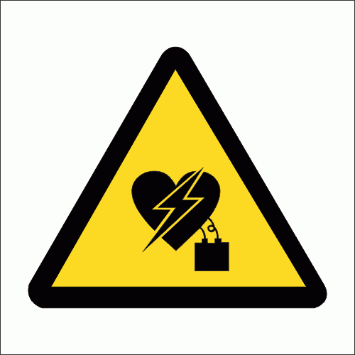 WW27 - Electromagnetic Interference On Pacemaker Safety Sign