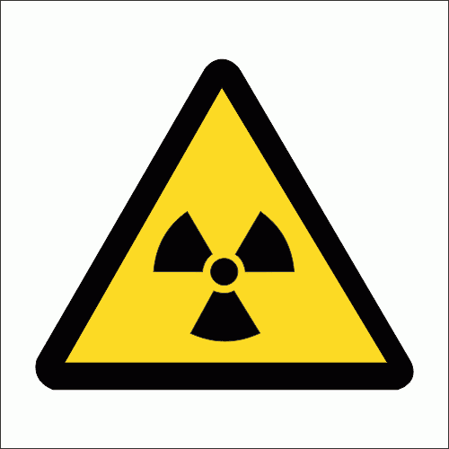 WW6 - Ionizing Hazard Safety Sign