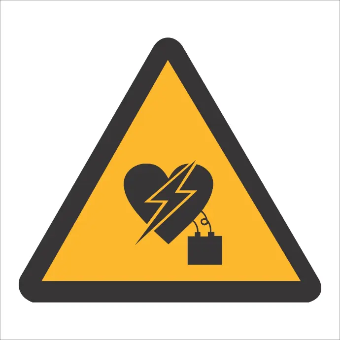 WW27 - SABS Electric interference pacemaker sign