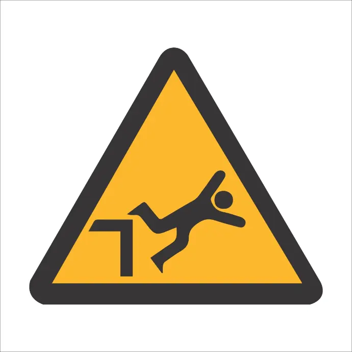 WW41 - SABS Dangerous drop safety sign