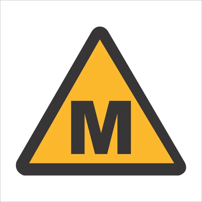 WW9 - SABS Methane hazard safety sign