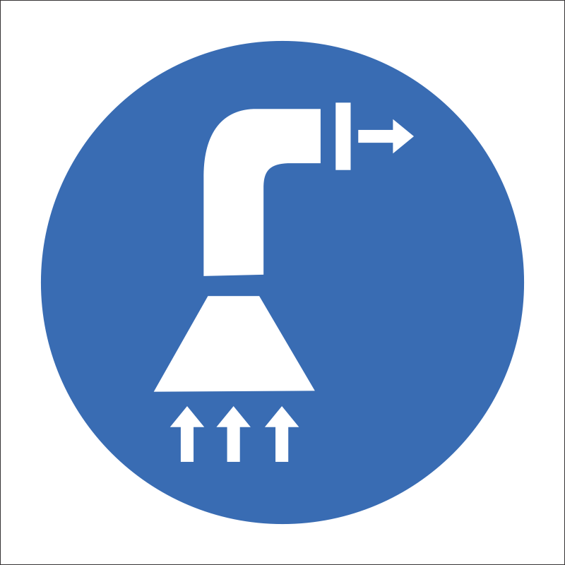 MV13 - SABS Air extraction safety sign