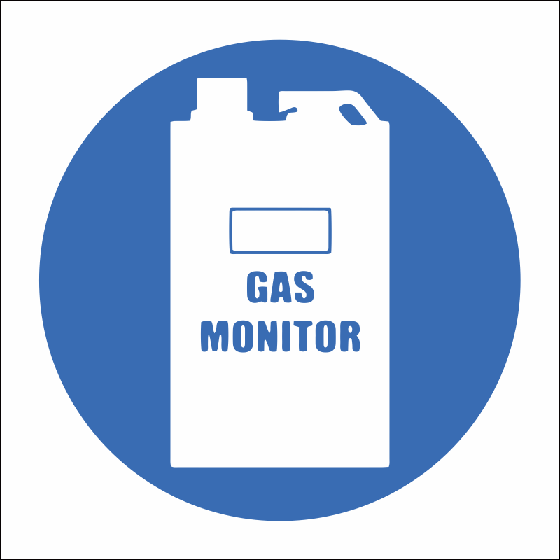 MV17 - SABS Carbon monoxide gas monitor safety sign
