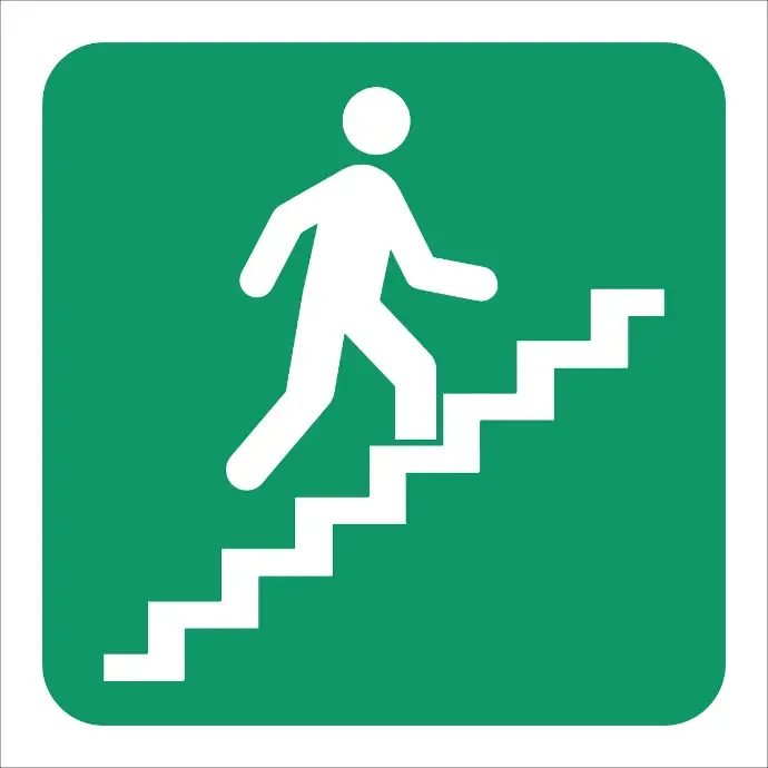 GA18 - Stairs Going Up Sign